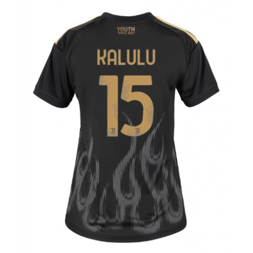 Juventus Pierre Kalulu #15 Maglia Gara Terza Repliche 2026-27 Donna Maniche Corte Juventus Pierre Kalulu #15 Maglia Gara Terza Repliche 2026-27 Donna Maniche Corte